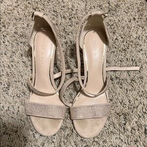 Kelly & Katie Nude Strappy Heels